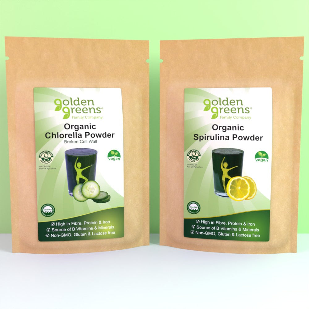 Organic Chlorella and Spirulina Powder