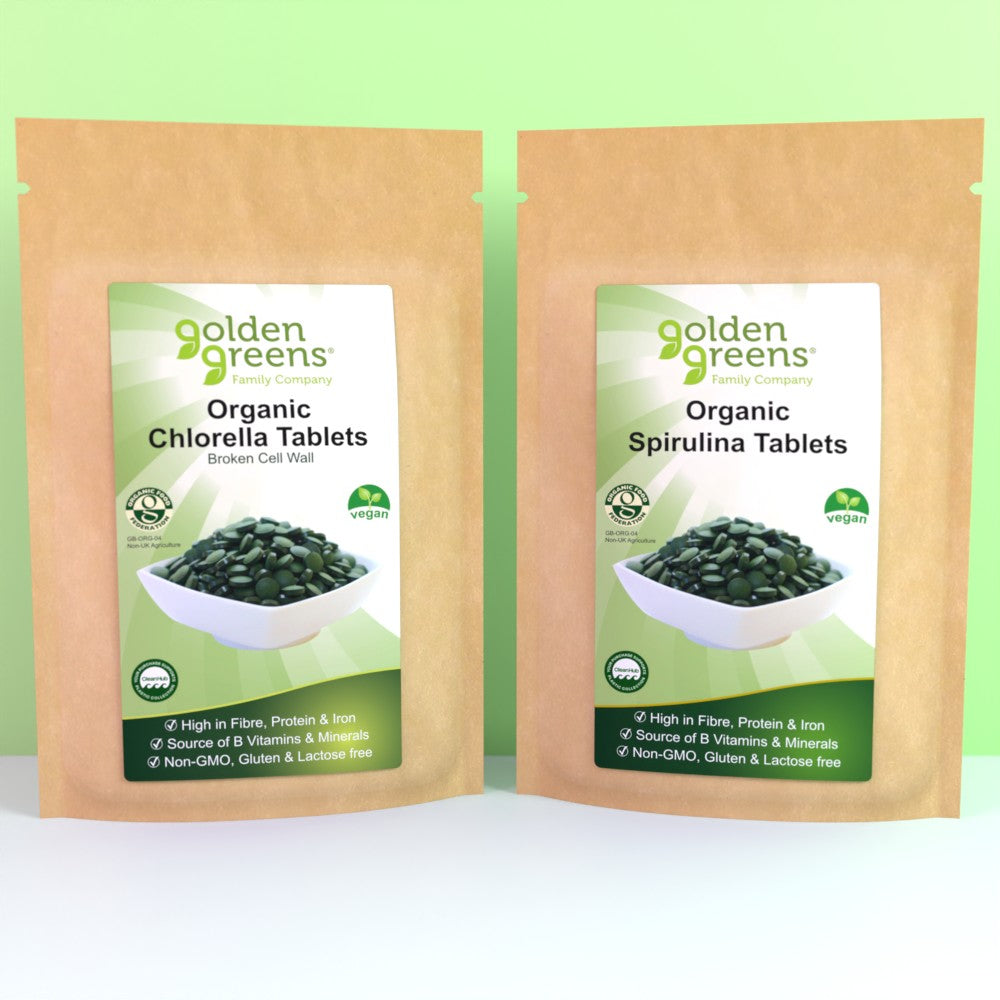 Organic Chlorella & Spirulina tablets