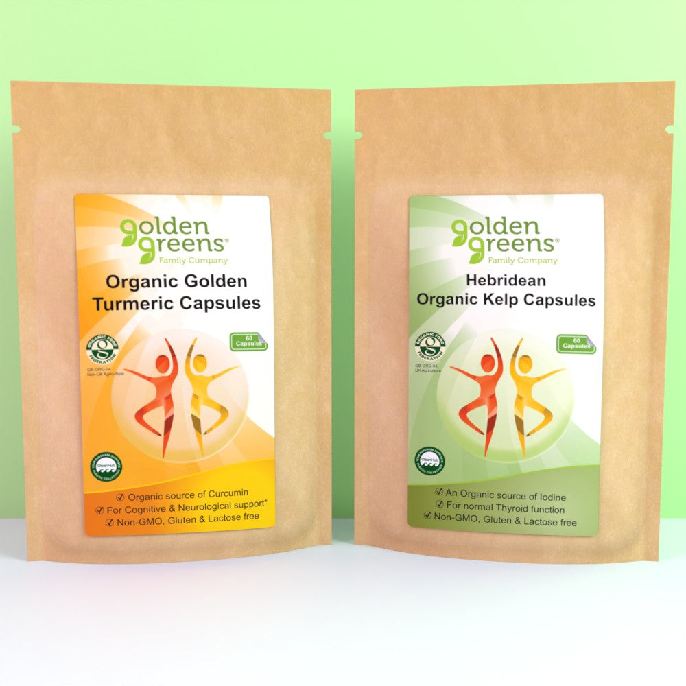 Organic Golden Turmeric and Hebridean Kelp Capsules