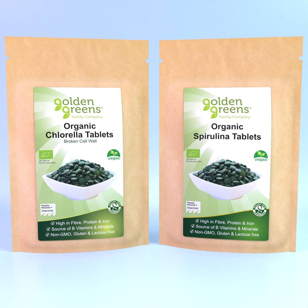 Organic Chlorella & Spirulina tablets